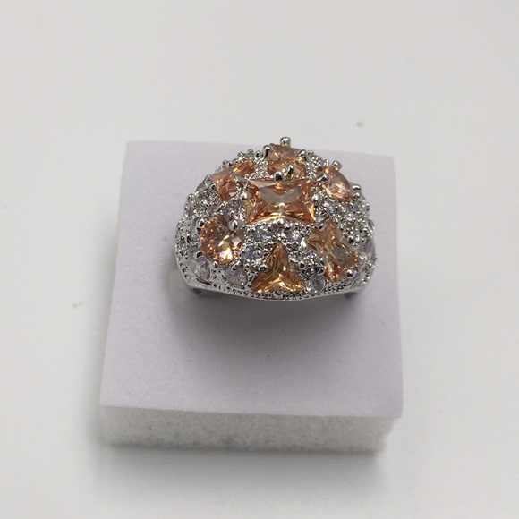 Handmade Jewelry - BEAUTIFUL GOLDEN YELLOW MORGANITE SILVER RING